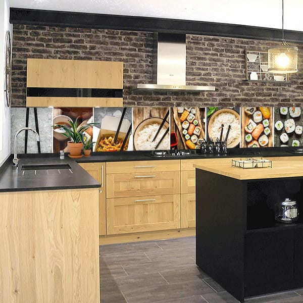 crédence aliment asiatique