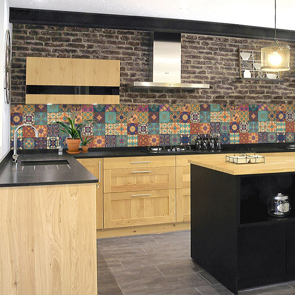 carreaux de ciments multi couleurs