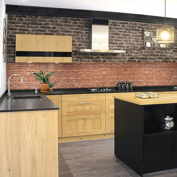 crédence brique petite