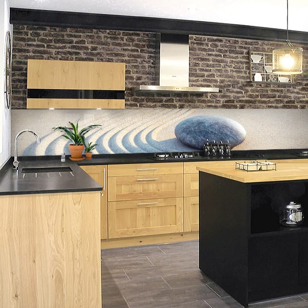 crédence jardin zen sable