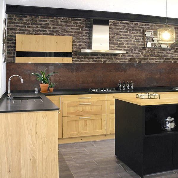 crédence rouille foncée