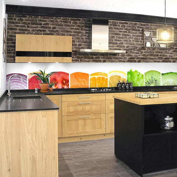 crédence aliment zoom fruits & légumes