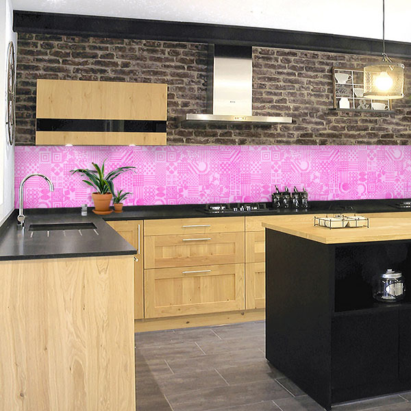 carreaux de ciments rose