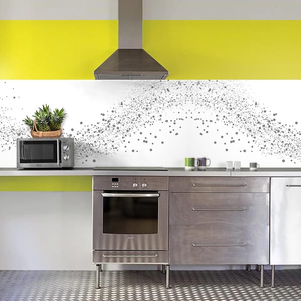 crédence éclaboussure noire