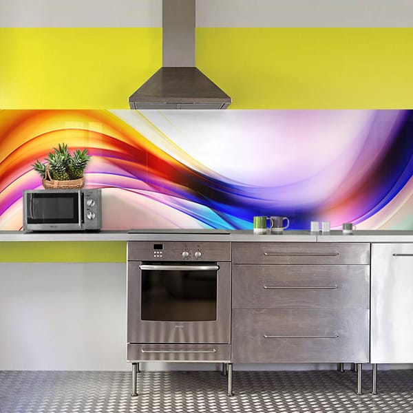 crédence abstrait volupte multicolor