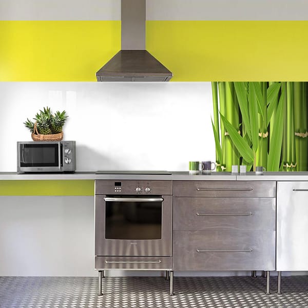 crédence bamboo vert