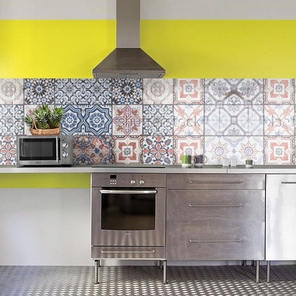 carreaux de ciments rouille et gris