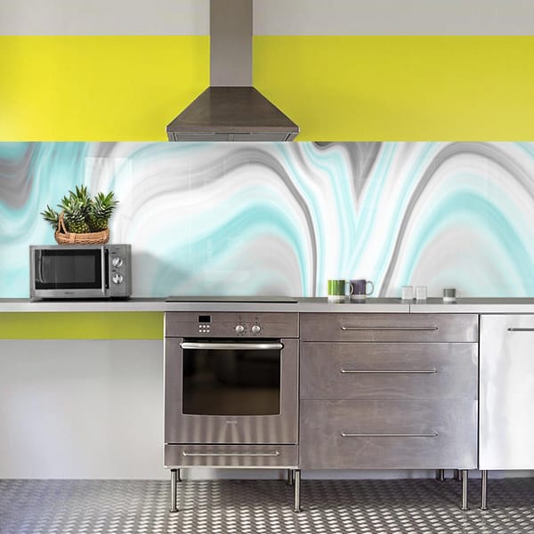 crédence encre pastel