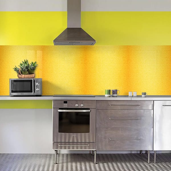 crédence tissu jean jaune foncé