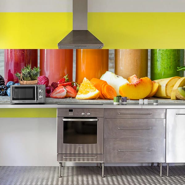 crédence jus de fruits