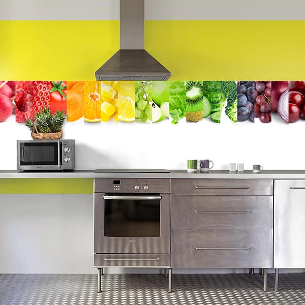 crédence aliment macro fruits & légumes