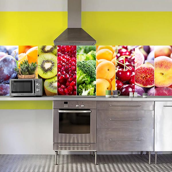 crédence fruits & légumes couleurs