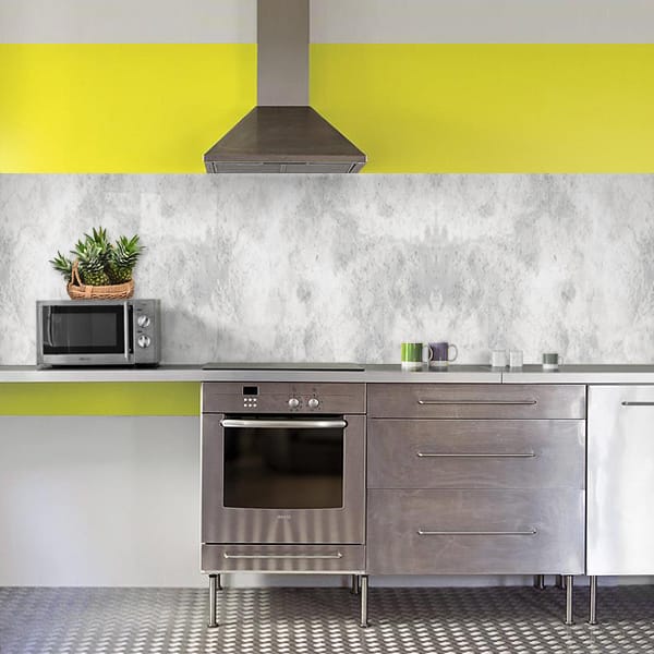 crédence béton lisse