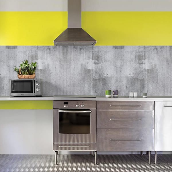 crédence béton brut