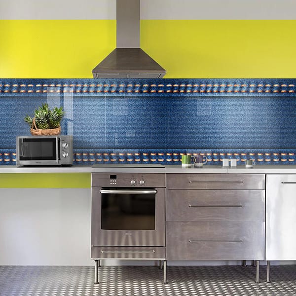 crédence couture bleu