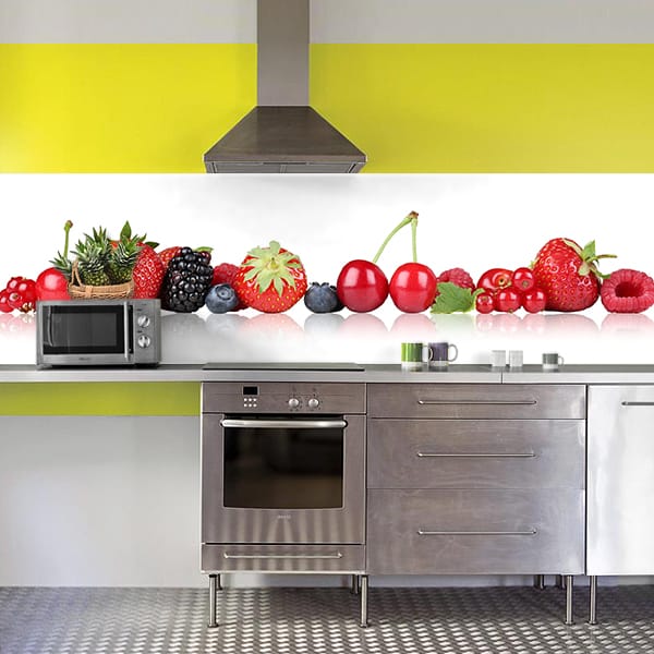 crédence fruits rouges