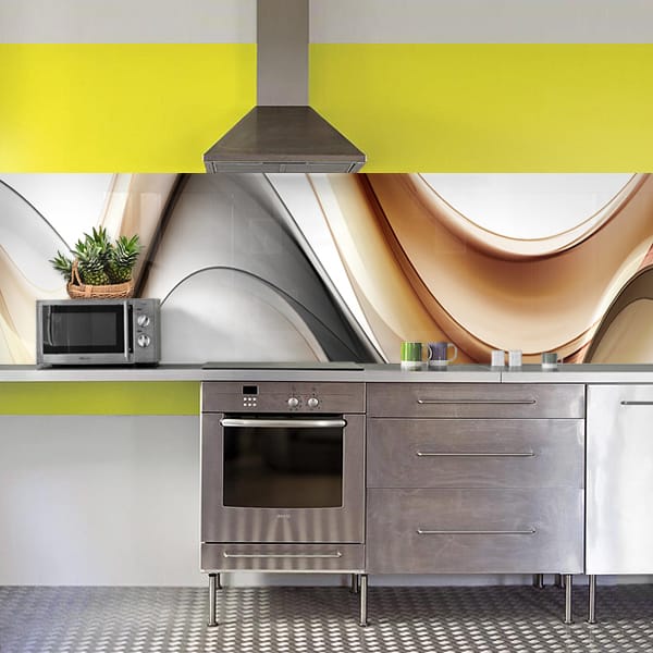 crédence abstrait volupte marron