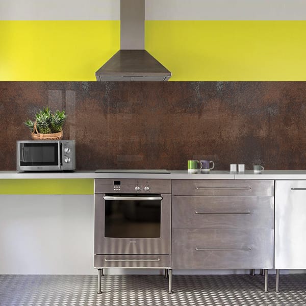 crédence rouille foncée