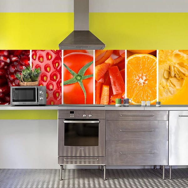 crédence fruits & légumes rouges