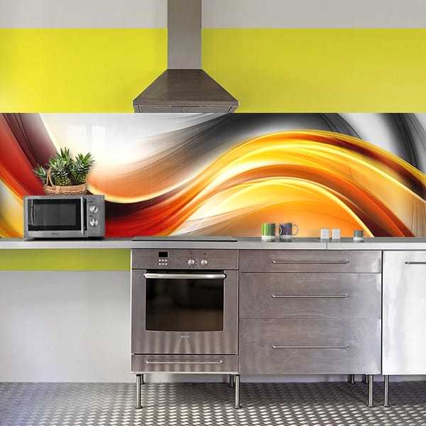 crédence abstrait fumée fusion