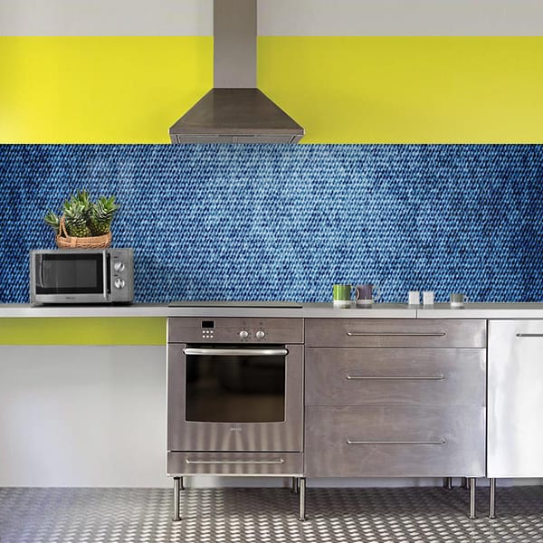 crédence usure bleu