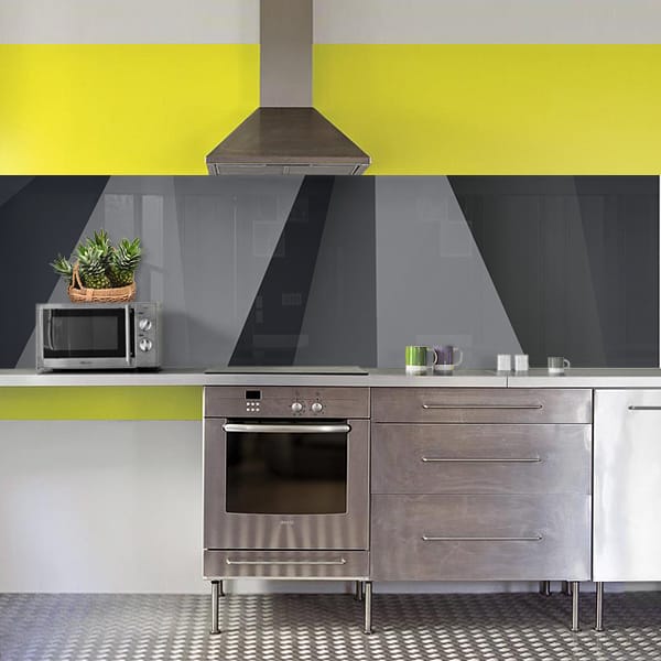 crédence poly noire