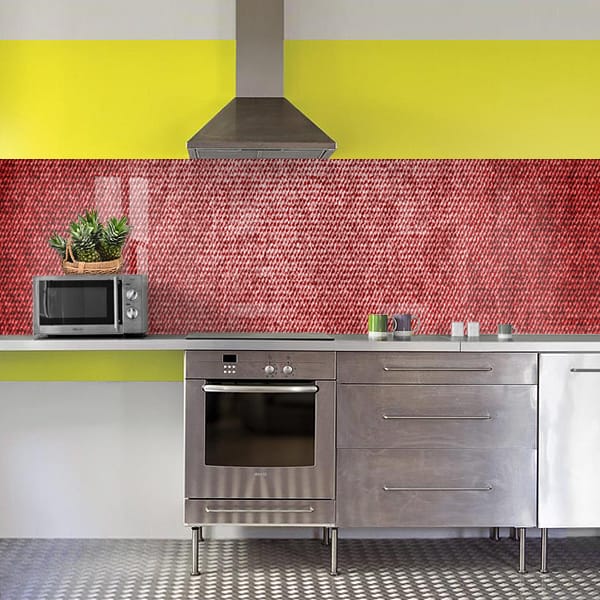 crédence usure rouge