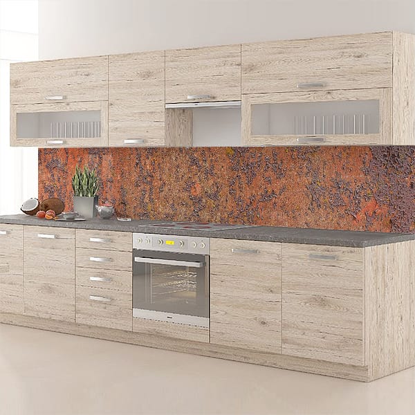 crédence métal rouillé