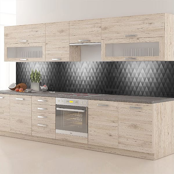 crédence triangle noir & blanc