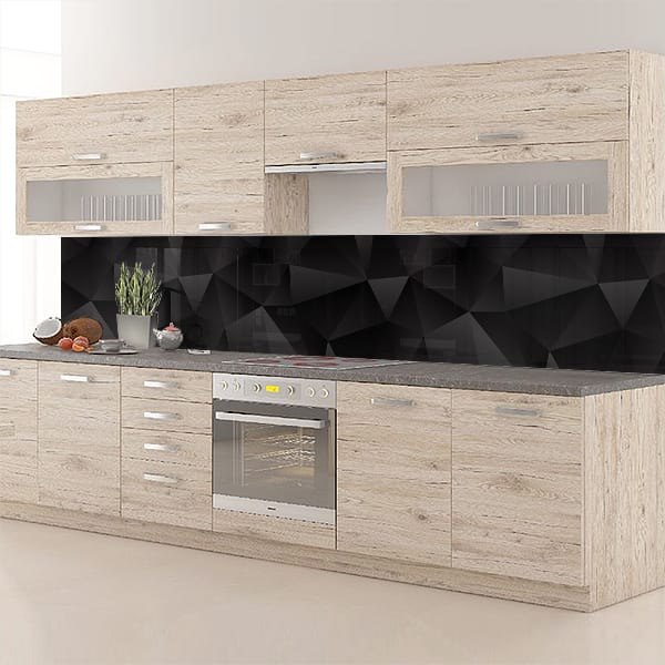 crédence lowpoly noire & gris