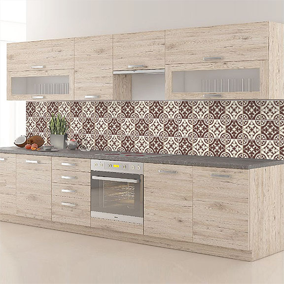 carreaux de ciments marron