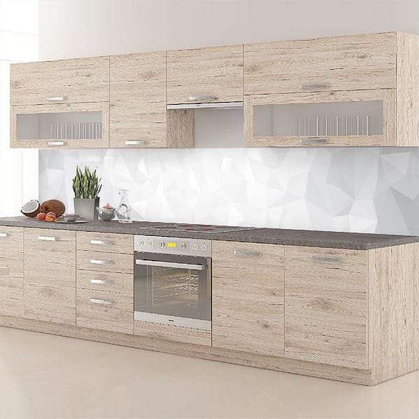 crédence triangle blanc