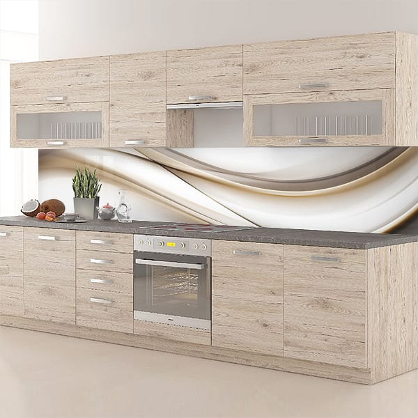 crédence abstrait volupte metale