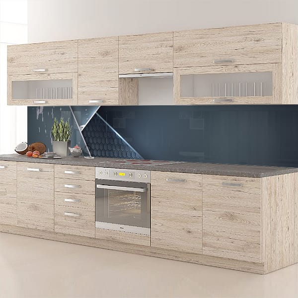 crédence acier noir