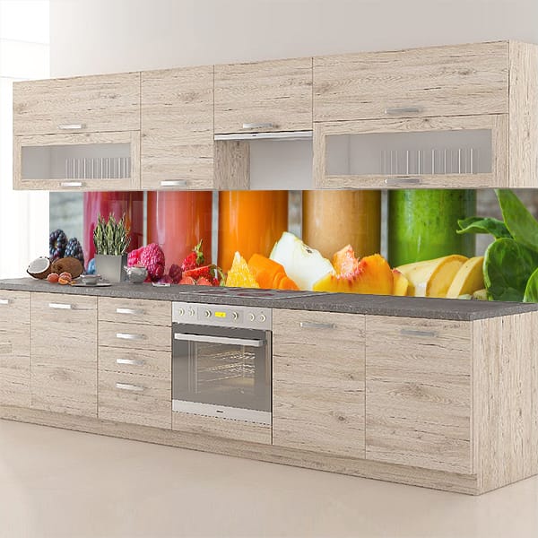 crédence jus de fruits