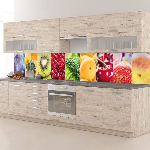 crédence fruits & légumes couleurs