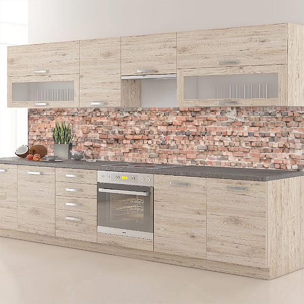 crédence briques relief