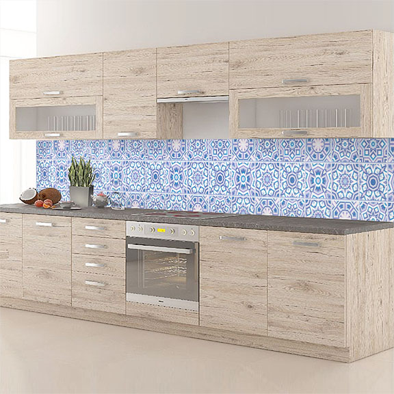 carreaux de ciments bleu ciel blanc