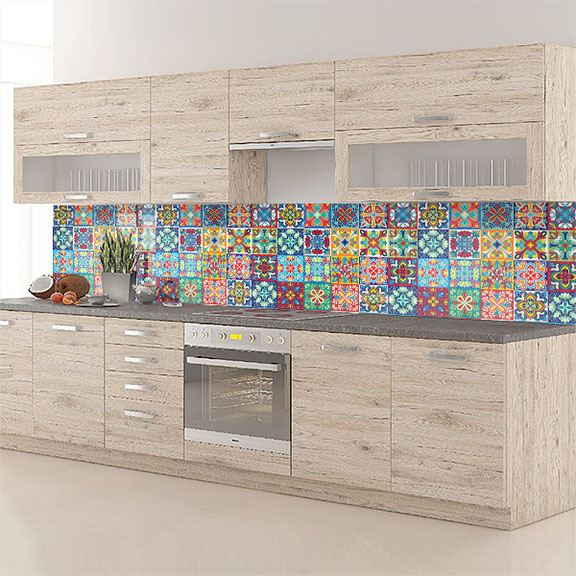 carreaux de ciments rouge bleu jaune