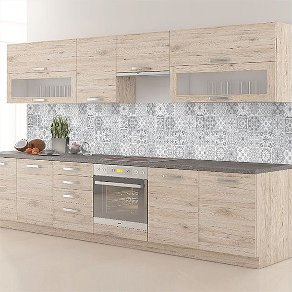 carreaux de ciments blanc et gris