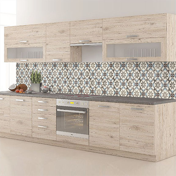 carreaux de ciments étoiles grises