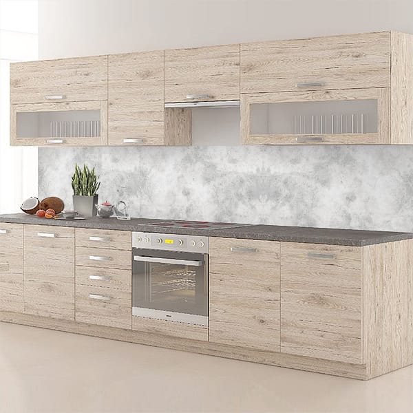 crédence béton lisse