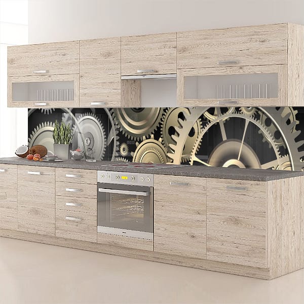 crédence engrenages