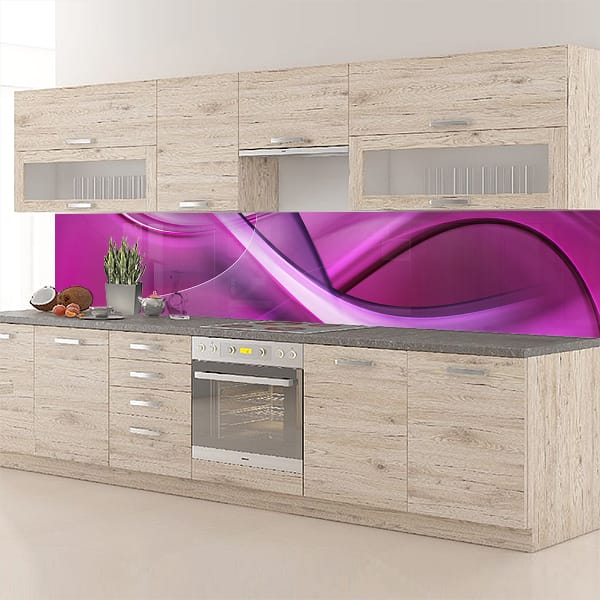 crédence abstrait volupte rose