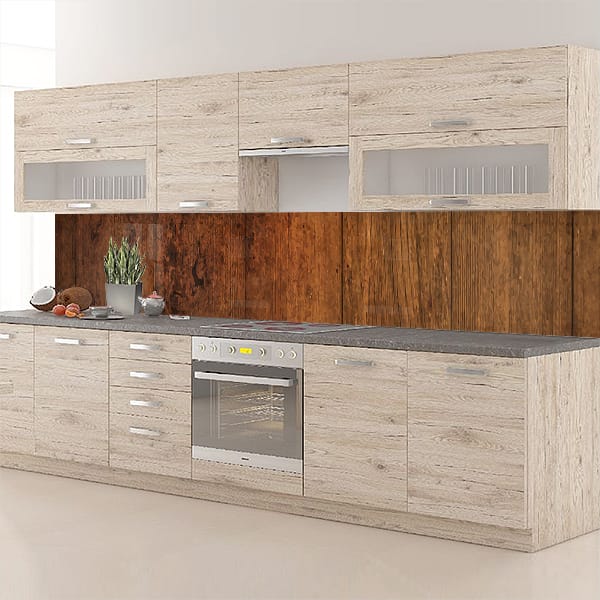 crédence planches brutes verticales