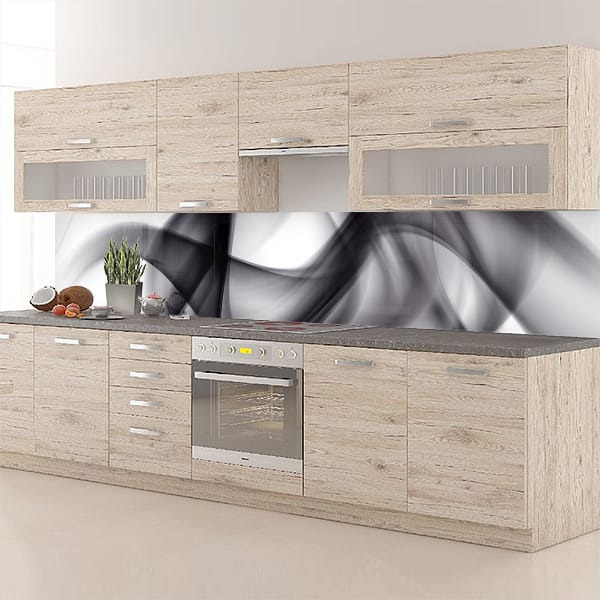 crédence abstrait fumée noire