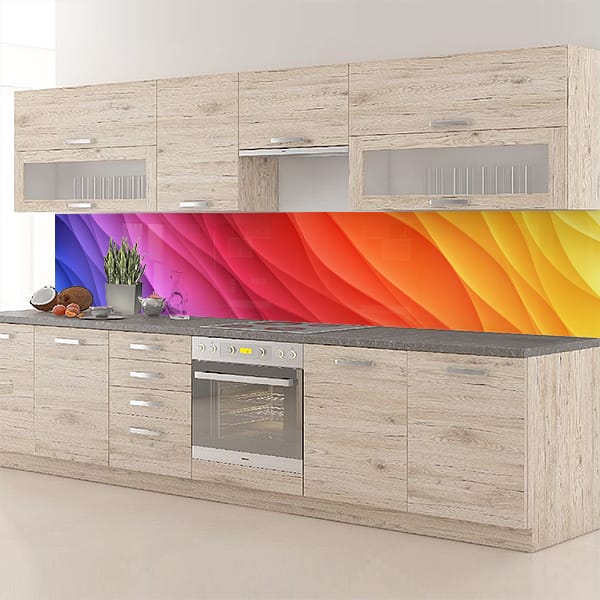 crédence milles feuilles multicolores