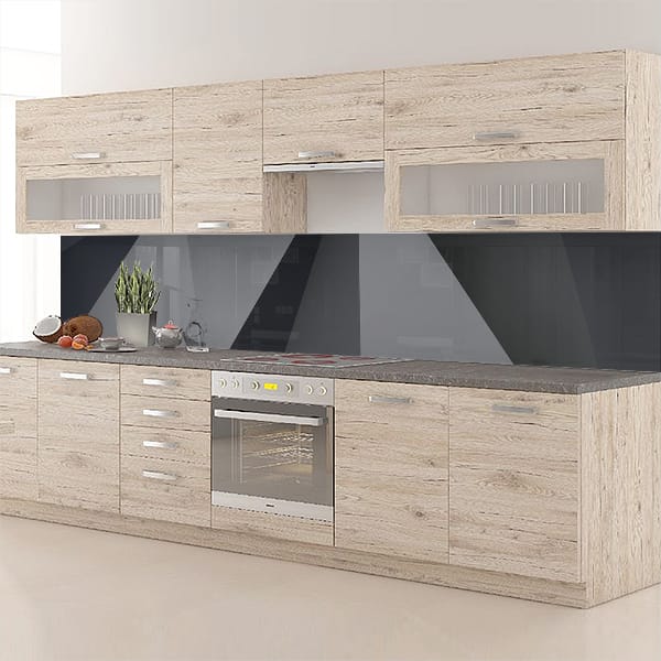 crédence poly noire