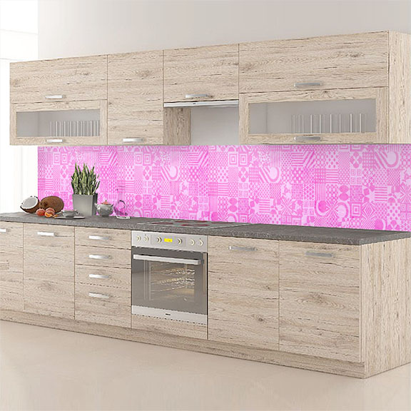 carreaux de ciments rose