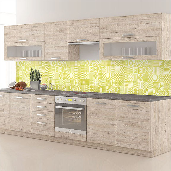 carreaux de ciments jaune soleil